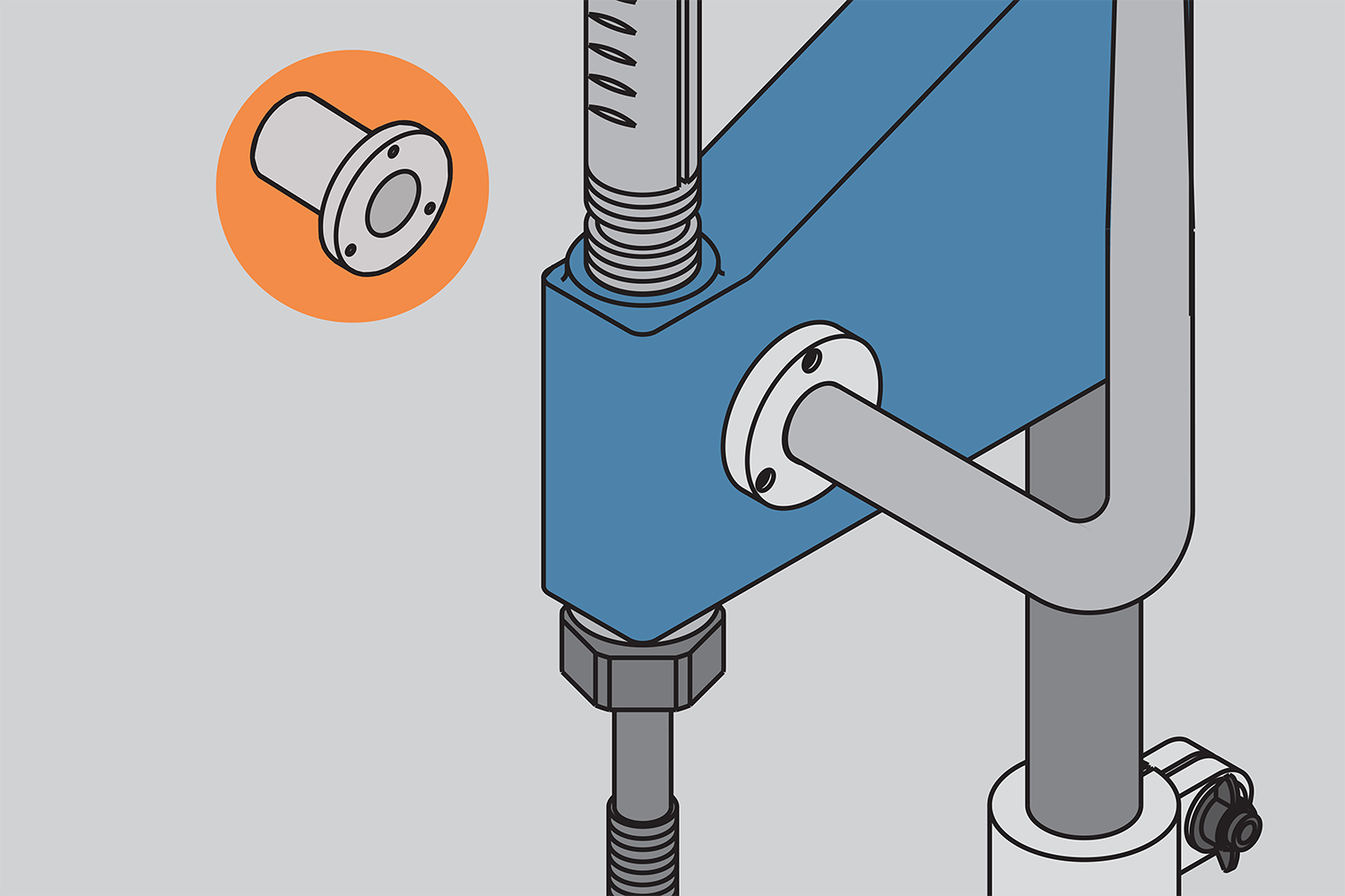 Spare Part #13 Torsion Spring Cover